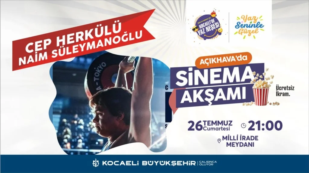 Kocaeli'de Açık Havada Sinema Keyfi Başlıyor