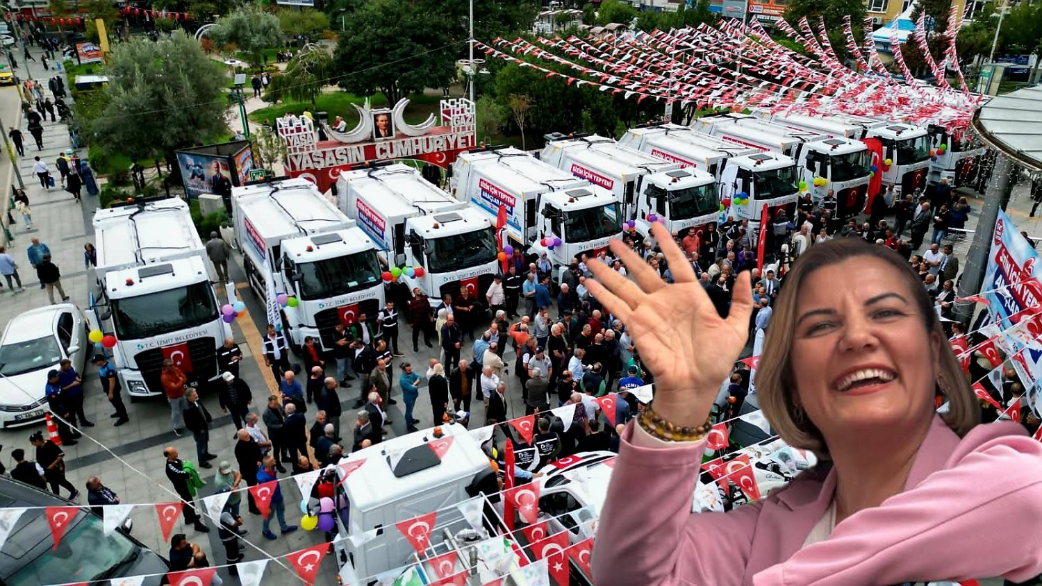 Başkan Hürriyet, Belediye Önünde Araç Filosu İle Gövde Gösterisi Yaptı