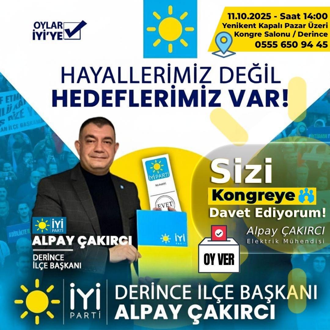İyi Parti Derince, Kongreye Gidiyor