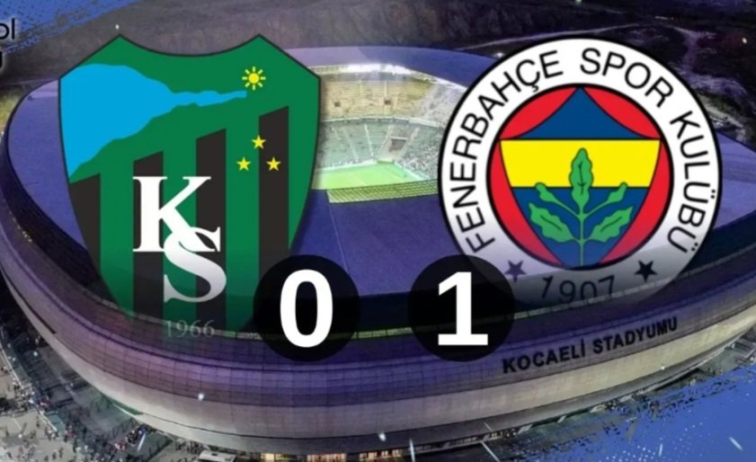 Kocaelispor–Fenerbahçe Karşılaşması Olaylı Başladı : 0-1