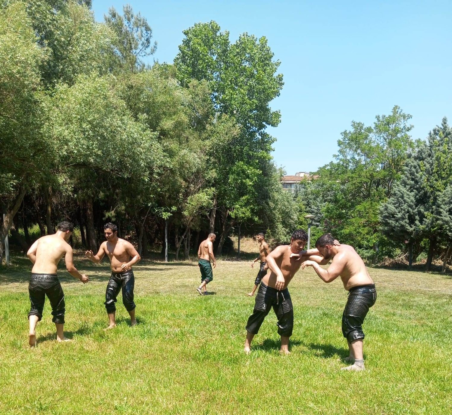 Körfezli Yağlı Güreşçiler Kırkpınara Hazırlanıyor