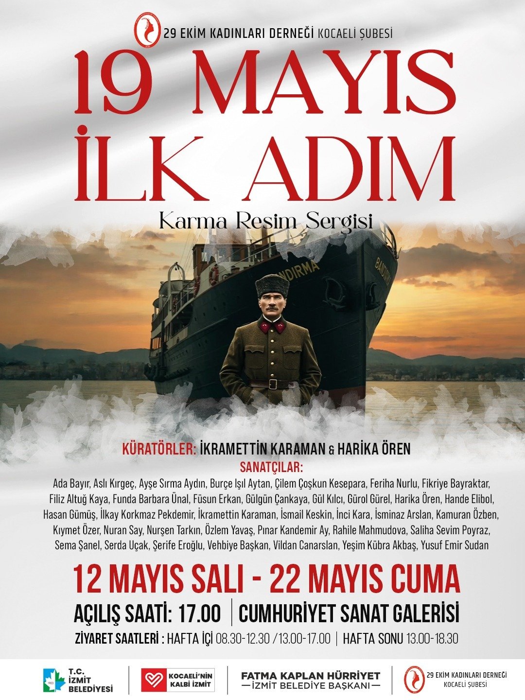 Cumhuriyet Sanat Galerisi’nde 19 Mayıs’a Özel Karma Sergi 