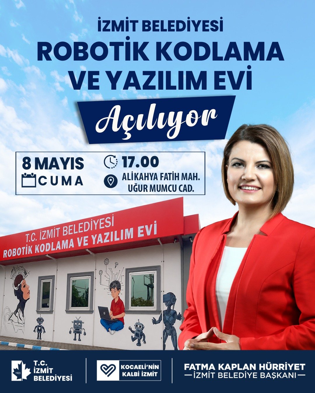 İzmit Belediyesi Robotik Kodlama Ve Yazılım Evi Yarın Açılıyor