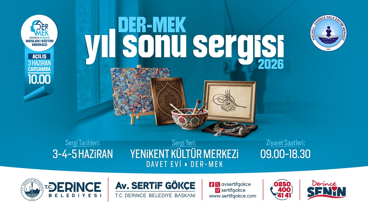 DER-MEK’te Bir Yılın Emeği Sergiye Dönüşüyor