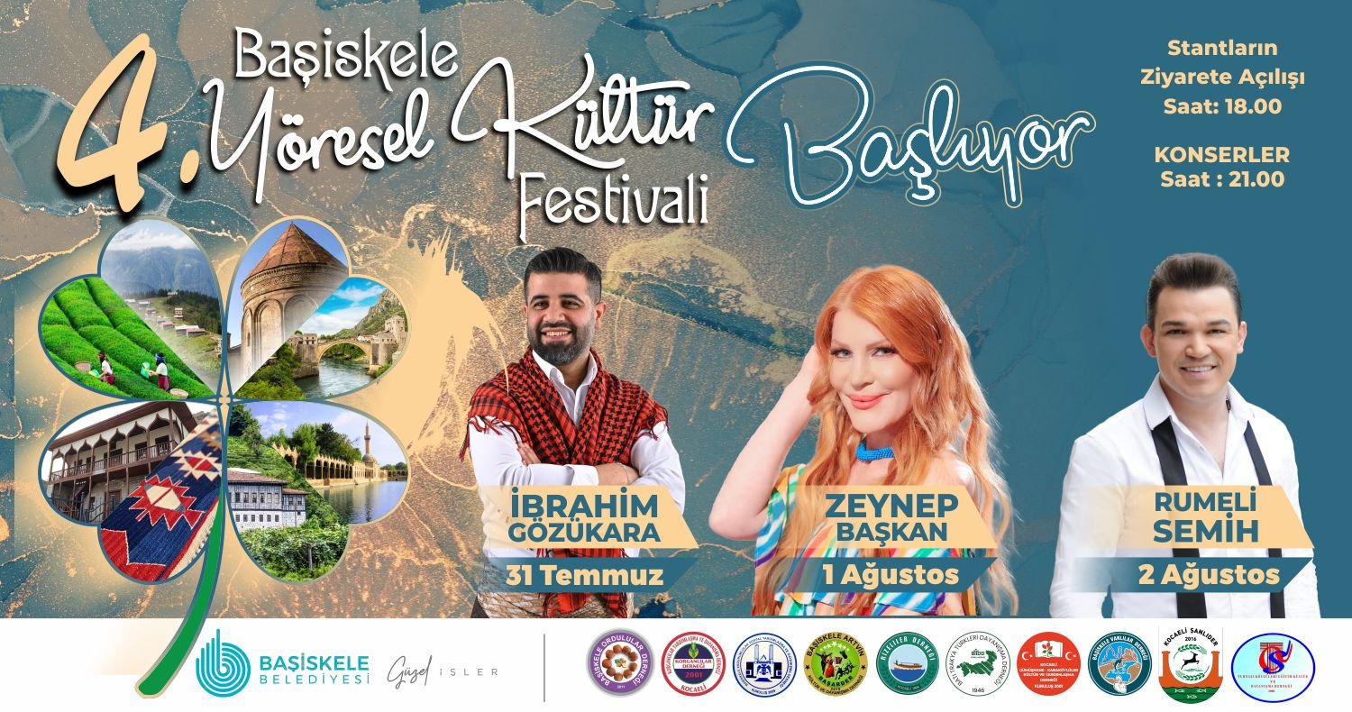 Başiskele’nin 4.Yöresel Kültür Festivali Başlıyor