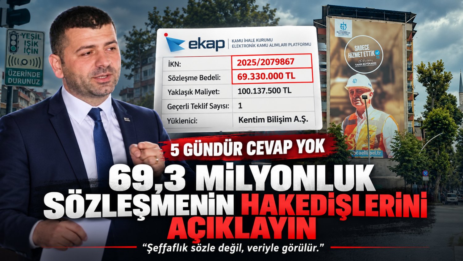 Tamyüksel’den 69 Milyon 330 Bin TL’lik İhale İçin Harcama Kalemlerinin Açıklanması Çağrısı